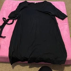 Black Mini Dress with Belt